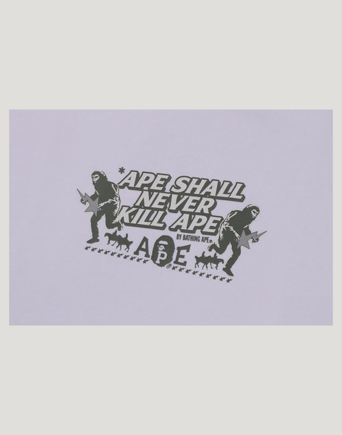 BAPE SLOGAN RELAXED FIT TEE MENS