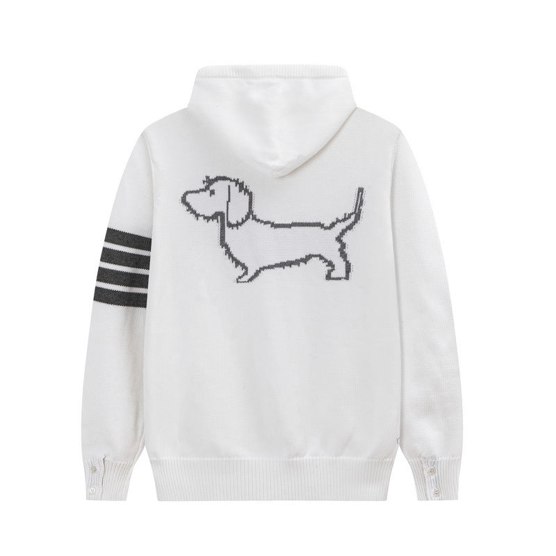 Back puppy hoodie | Thom Browne