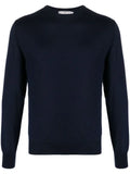 Canali ribbed-knit crew neck sweatshirt