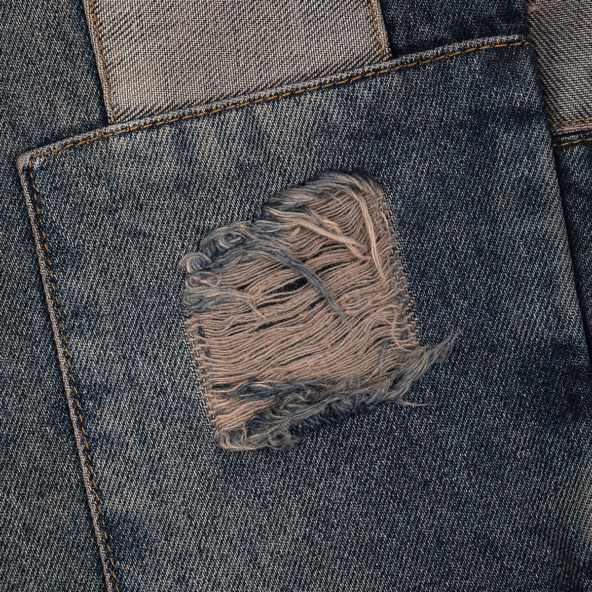 "blossom v2" patchwork Denim dark indigo