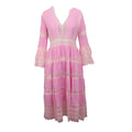 Le Jesus Patchwork Prairie Tent Dress - Red