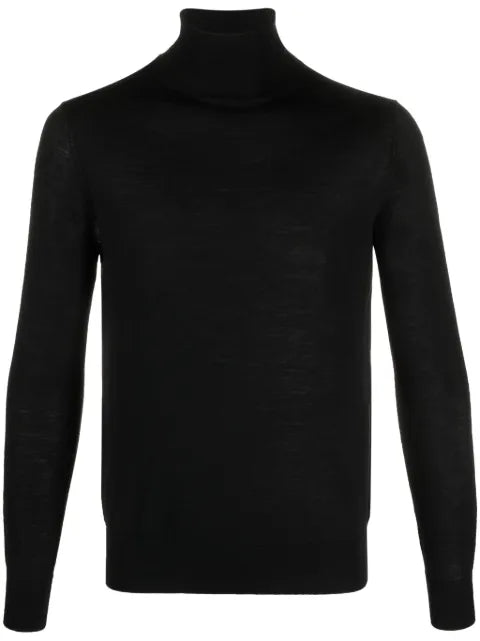 Ballantyne roll-neck fine-knit jumper