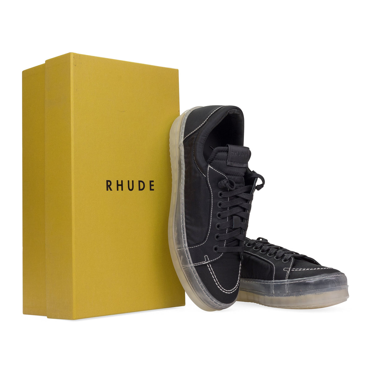 BLACK/TRANSLUCENT V1-LO SNEAKERS