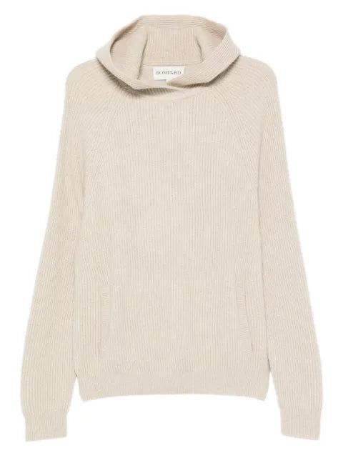 BOMPARD ribbed-knit hooded sweater