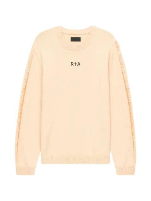 RTA Ethan cross-embroidered sweater
