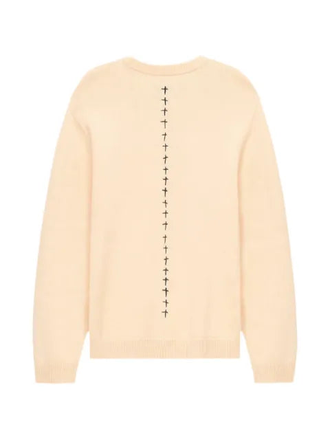 RTA Ethan cross-embroidered sweater