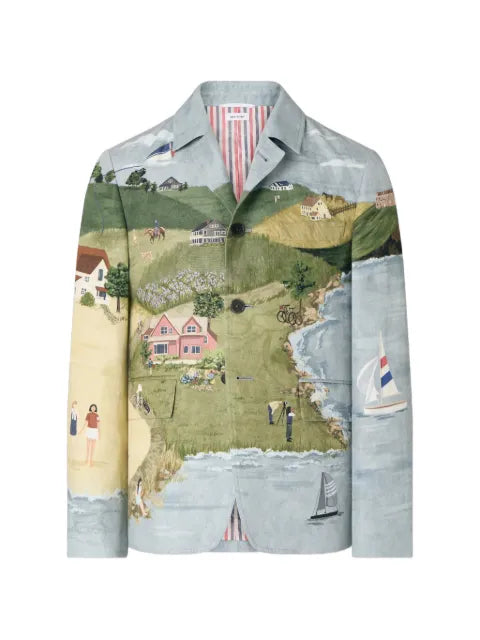 Thom Browne Nantucket scenic unconstructed sportcoat