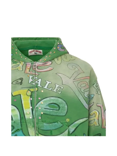 Vale Spearmint zip-up hoodie