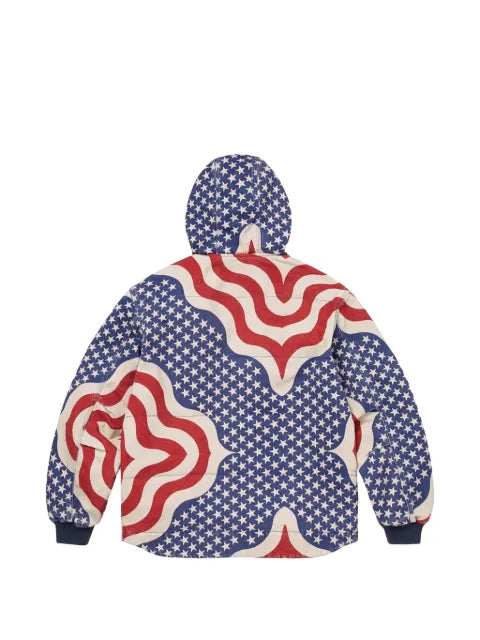 Supreme flag-print quilted jacket