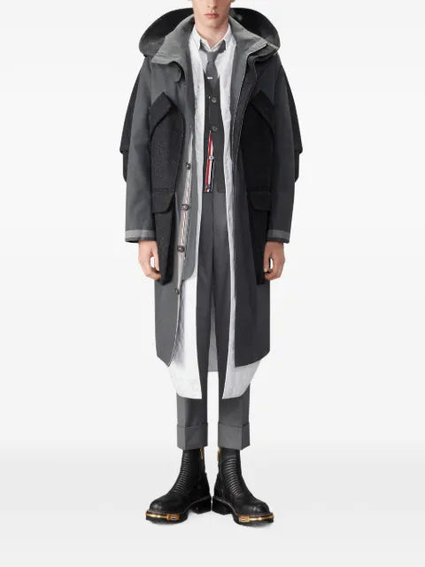 Thom Browne cashmere cable stitch 4-Bar relaxed fit cardigan