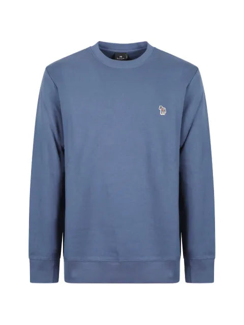 Paul Smith blue organic-cotton Zebra-logo sweatshirt