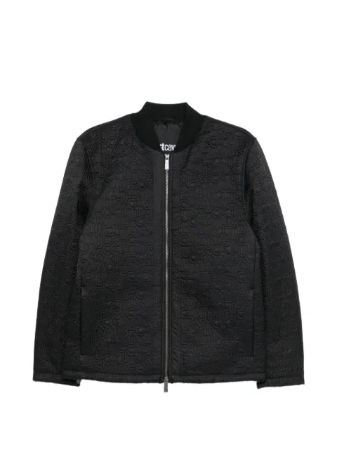 Just Cavalli quilted logo-embossed jacket