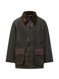 Barbour patchwork corduroy-collar jacket
