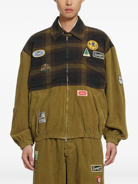 Song For The Mute Scout patch-detail corduroy jacket