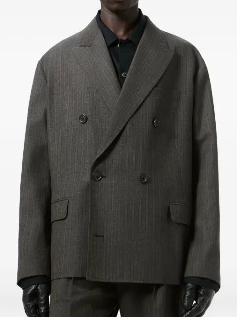OUR LEGACY Halt pinstripe double-breasted blazer