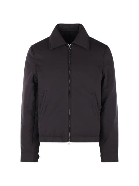 SALON C. LUNDMAN spread-collar zip-up jacket