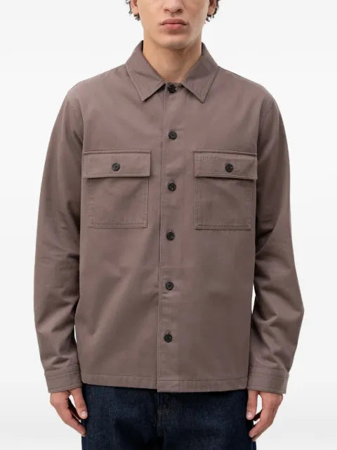 HUGO flap-pocket overshirt
