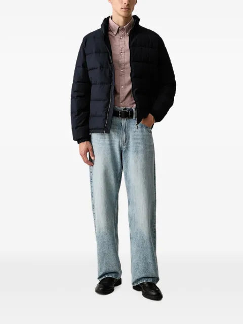 Trussardi quilted high-neck jacket