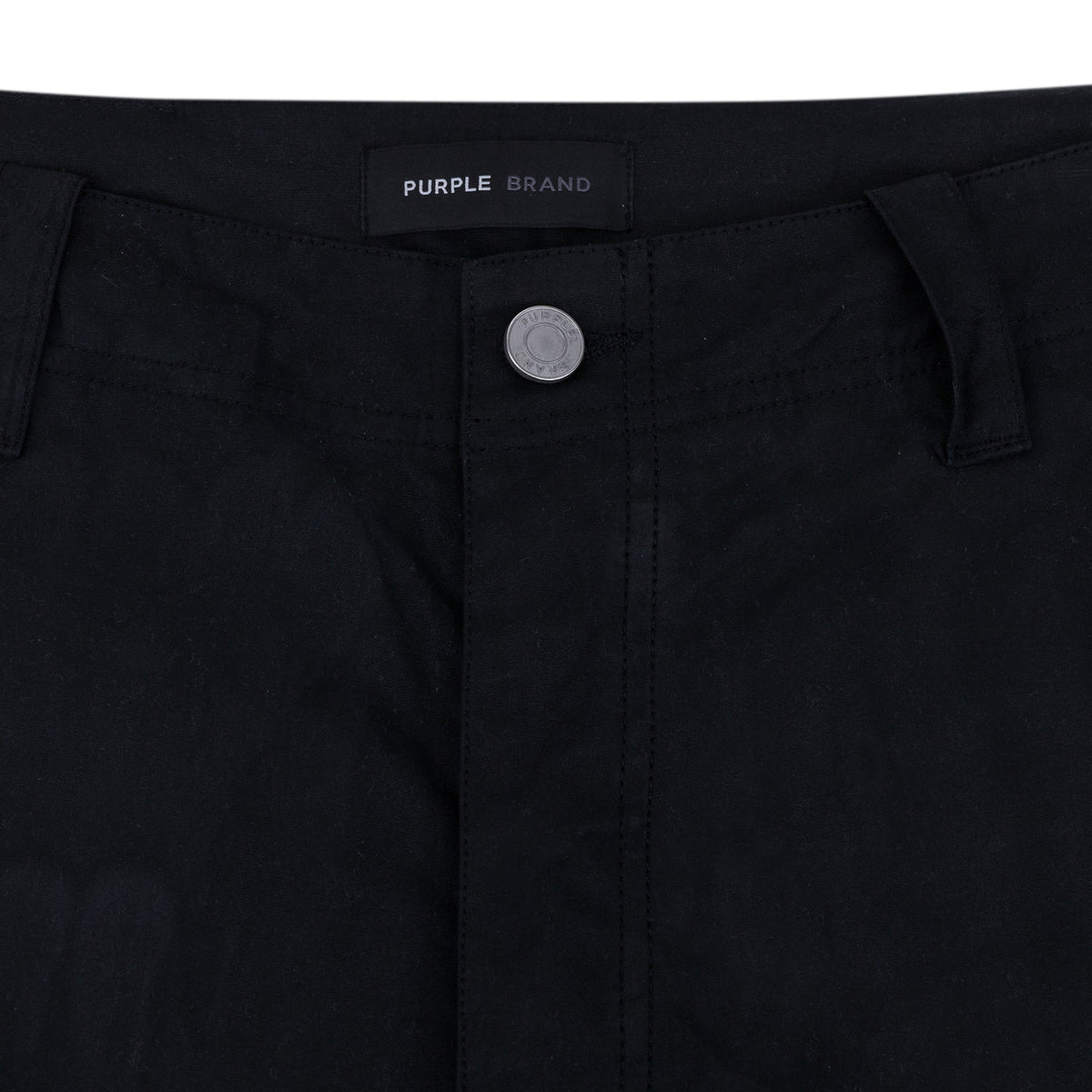 Black Woven Cargo Pants