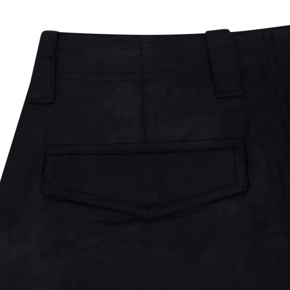 Black Woven Cargo Pants