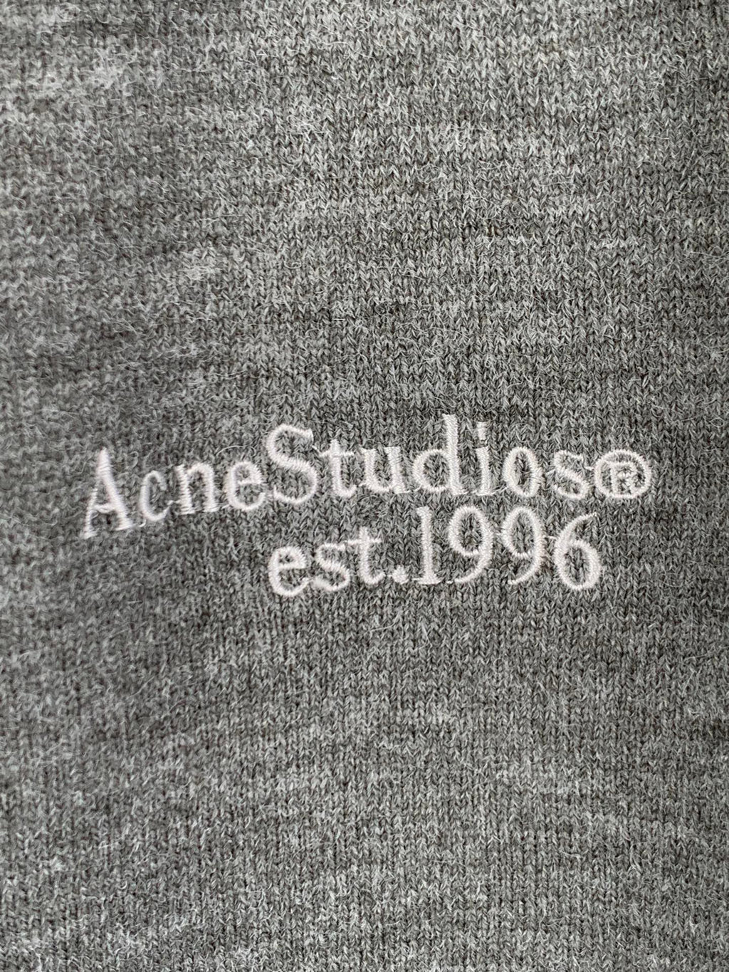 Acne Studios Long‑Sleeve Knit Polo Sweater