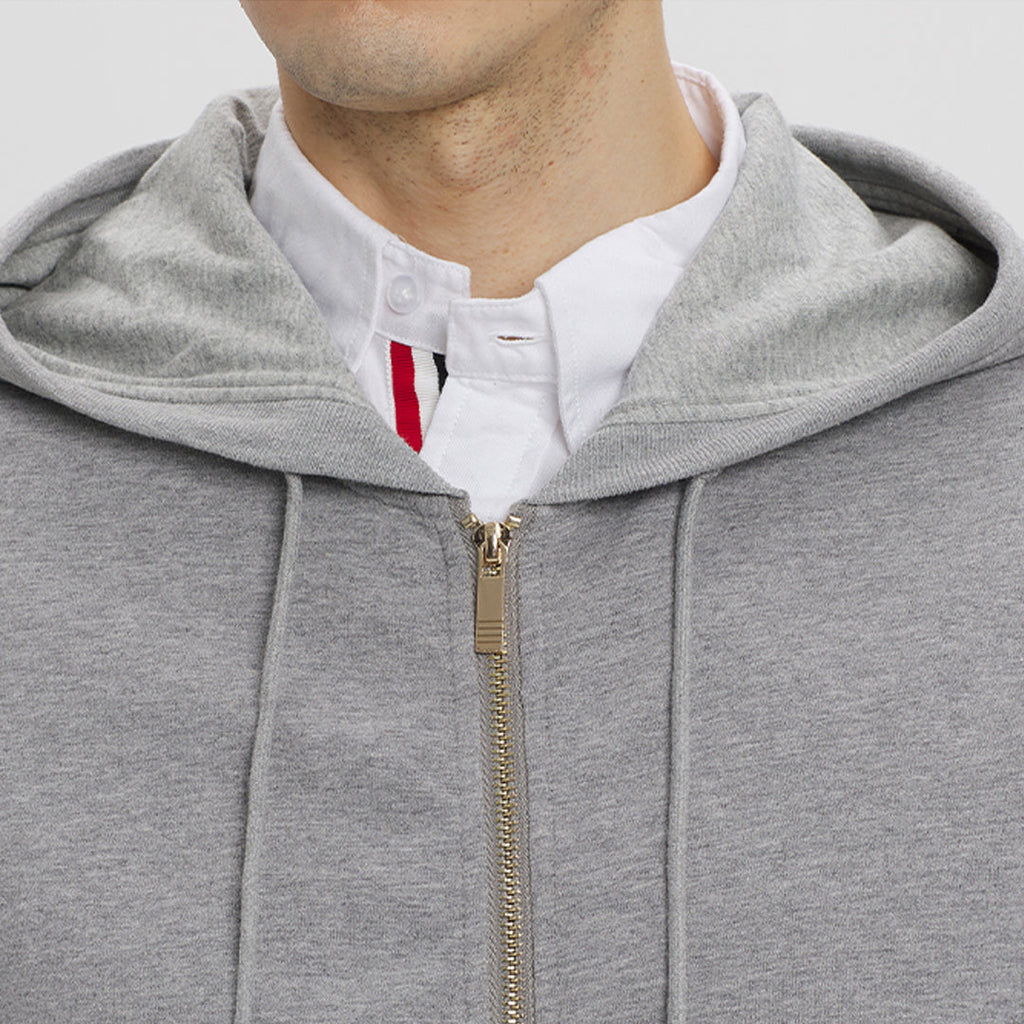 4 - Bar Athletic Hoodie - Premium Sports Zip - Up Sweatshirt | Thom Browne