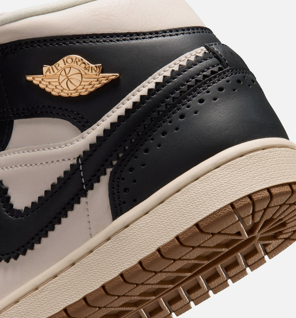 Air Jordan 1 Mid SE Women's Sneakers | Off-Noir/Chalk/Pearl White