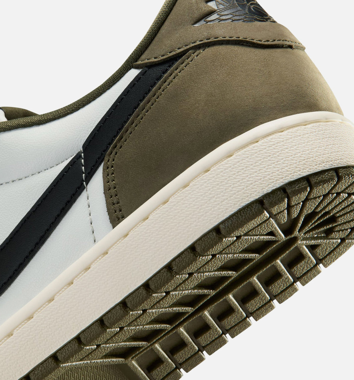 Air Jordan 1 Low OG Men's Lifestyle Shoes - Medium Olive/Black/Summit White/Sail