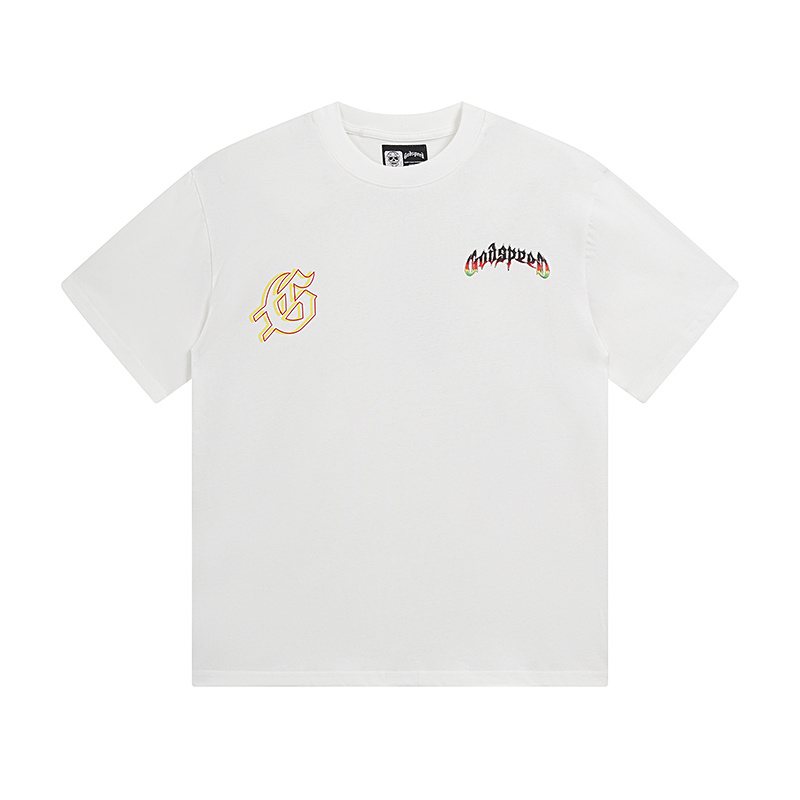 Godspeed Skull Flame Graphic T-Shirt