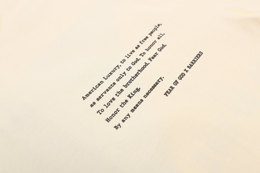 Fear of God x Barriers Cream Graphic T-Shirt