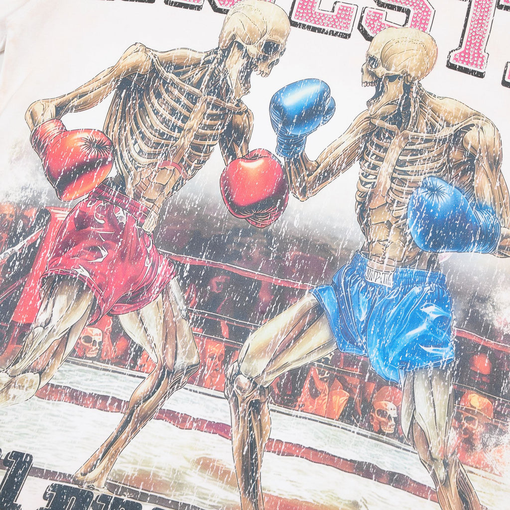 MAJESTIK Skeleton Boxing Graphic T-Shirt