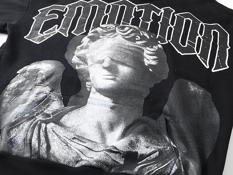 MIXED EMOTION Blind Angel Graphic Hoodie