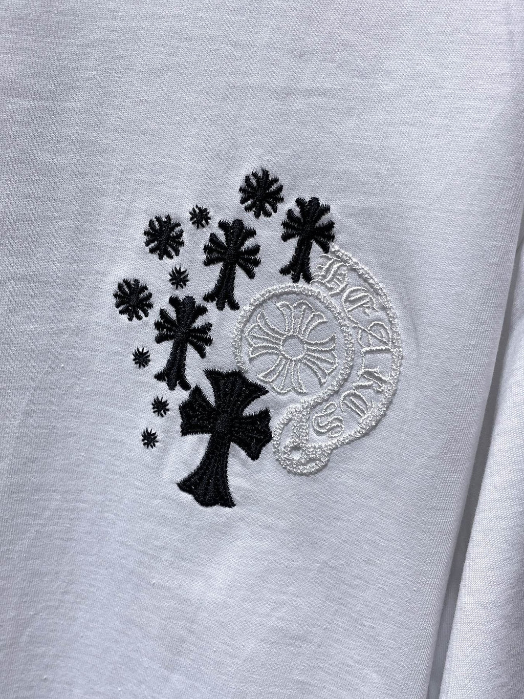 Chrome Hearts Cross Floral Graphic T-Shirt