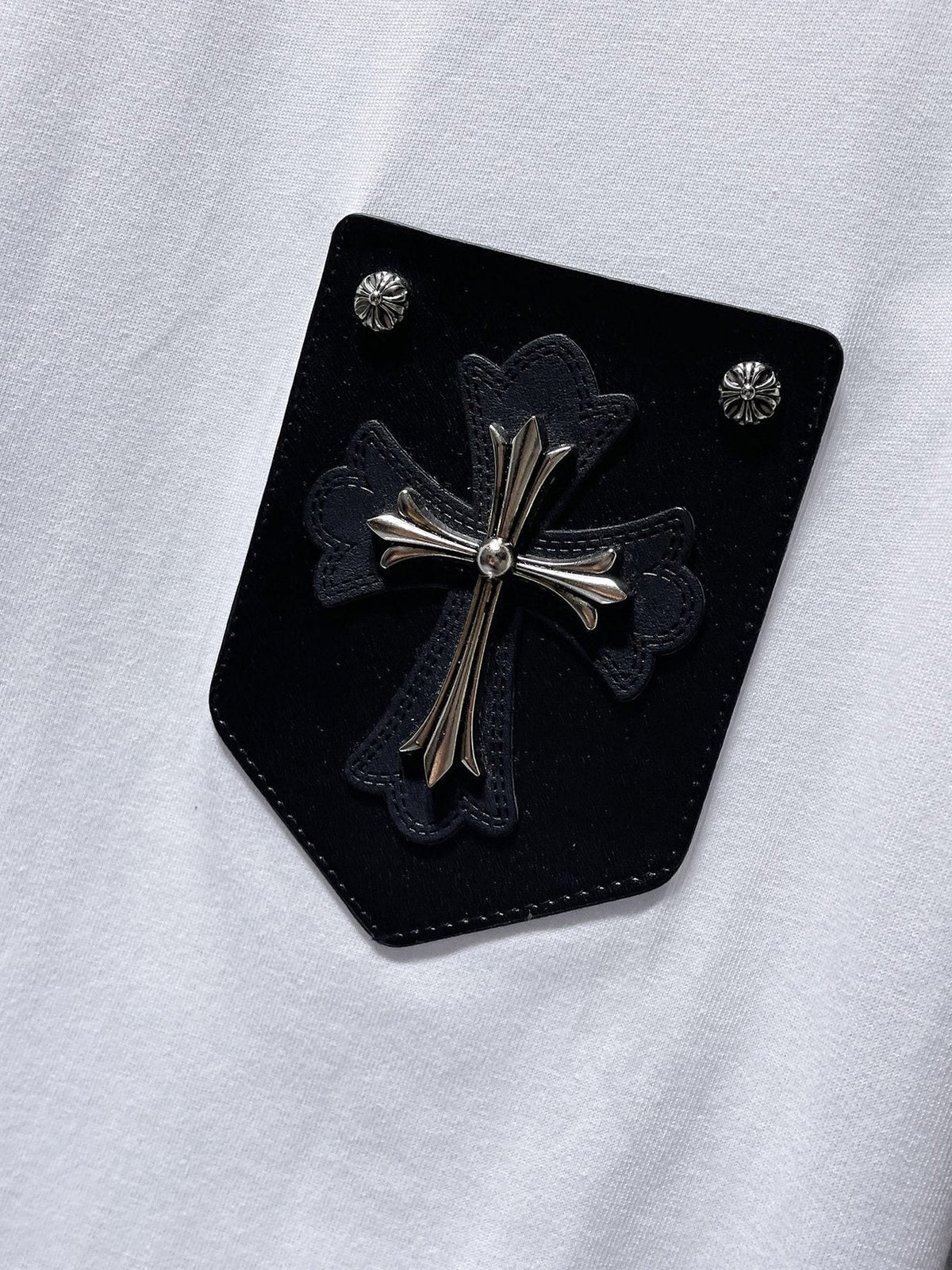 Chrome Hearts Cross Applique Short-Sleeve T-Shirt
