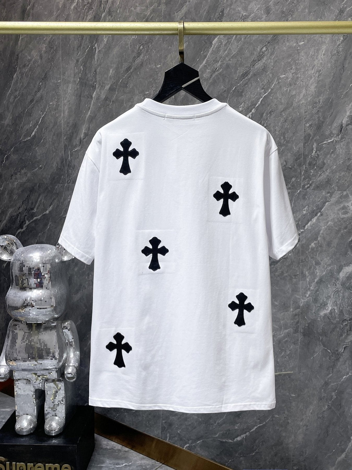 Chrome Hearts Cross Applique Short-Sleeve T-Shirt