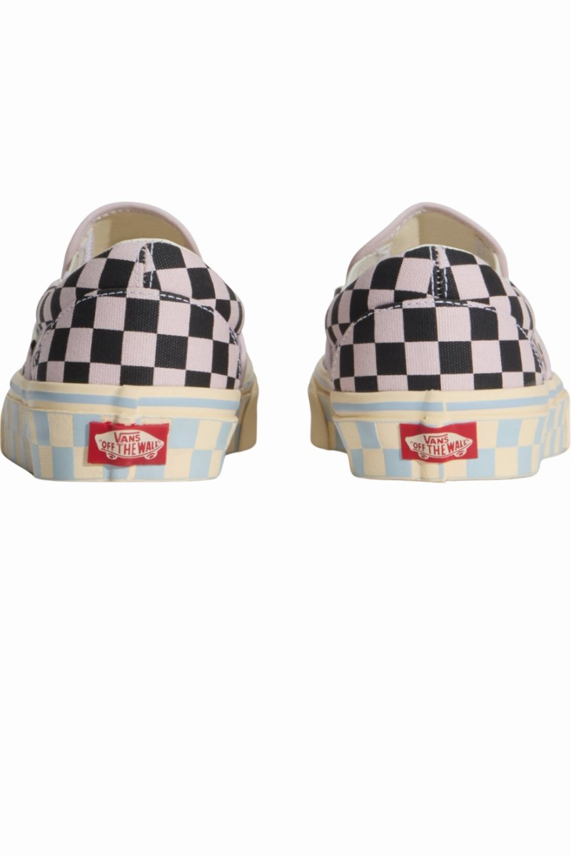 VANS SLIP-ON CHECKERBOARD Pale Petal Pink / Black