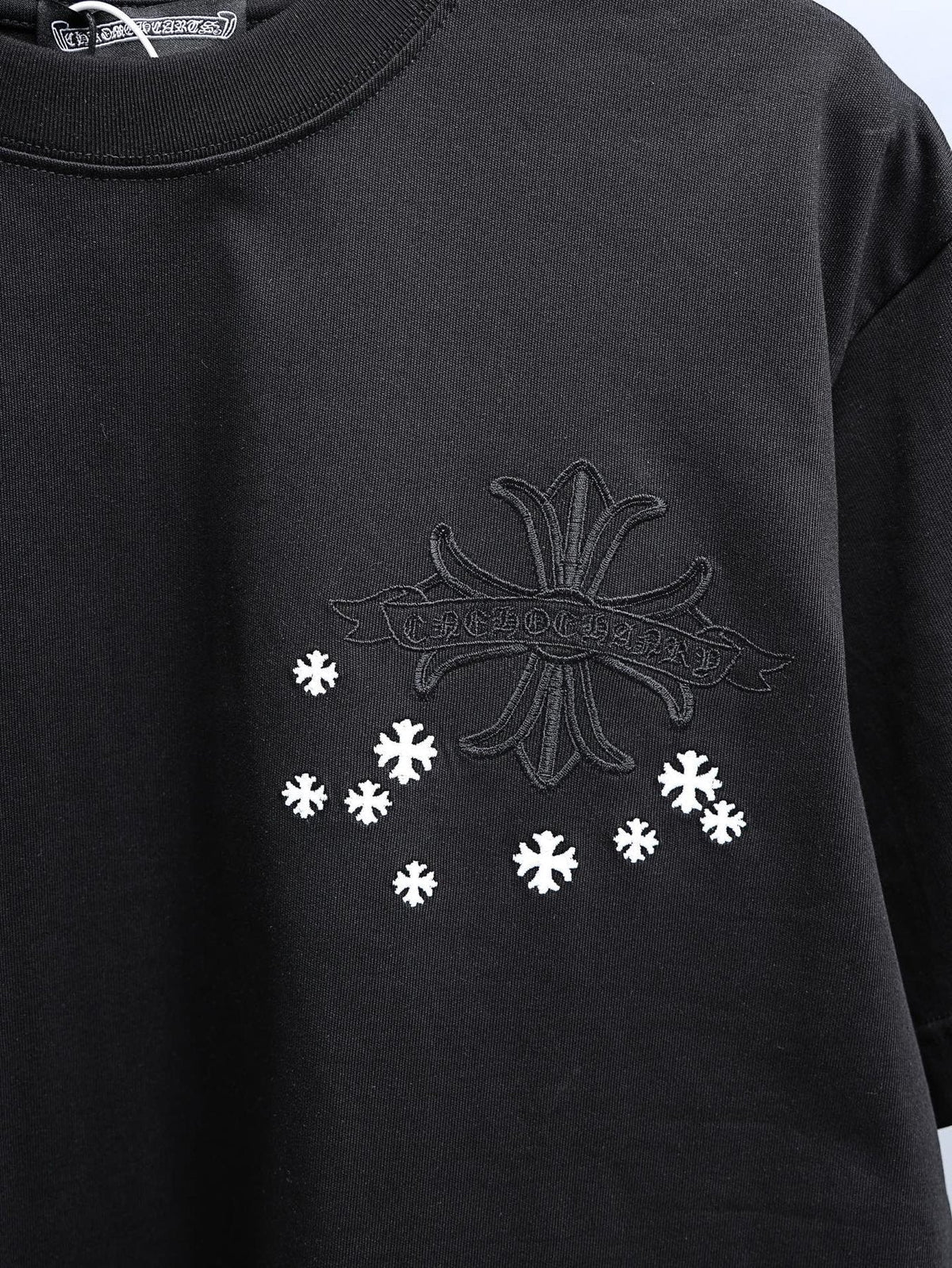 Chrome Hearts Cross and Star Graphic T-Shirt