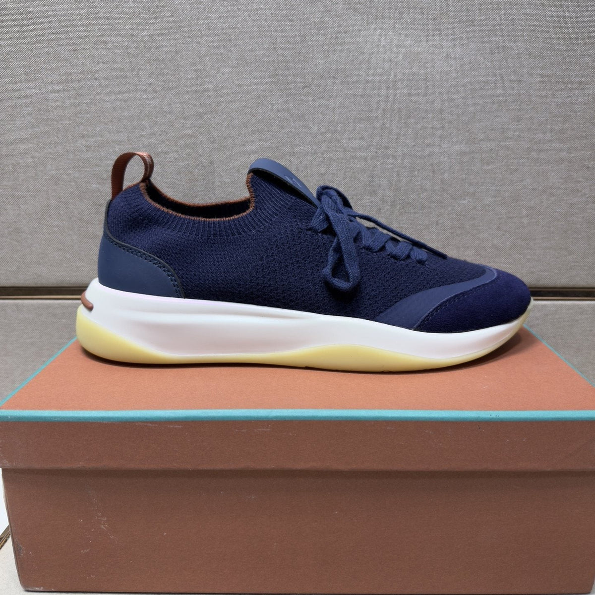 Loro Piana Men's Mixed-Material Low-Top Sneakers