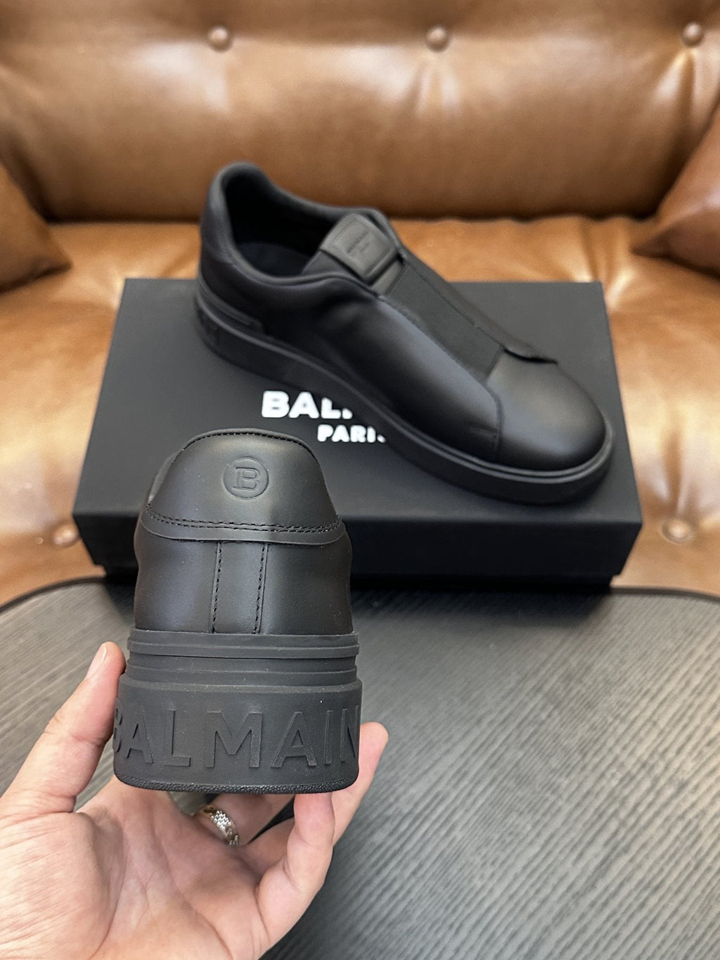 Balmain B-Skate Slip-On Sneakers