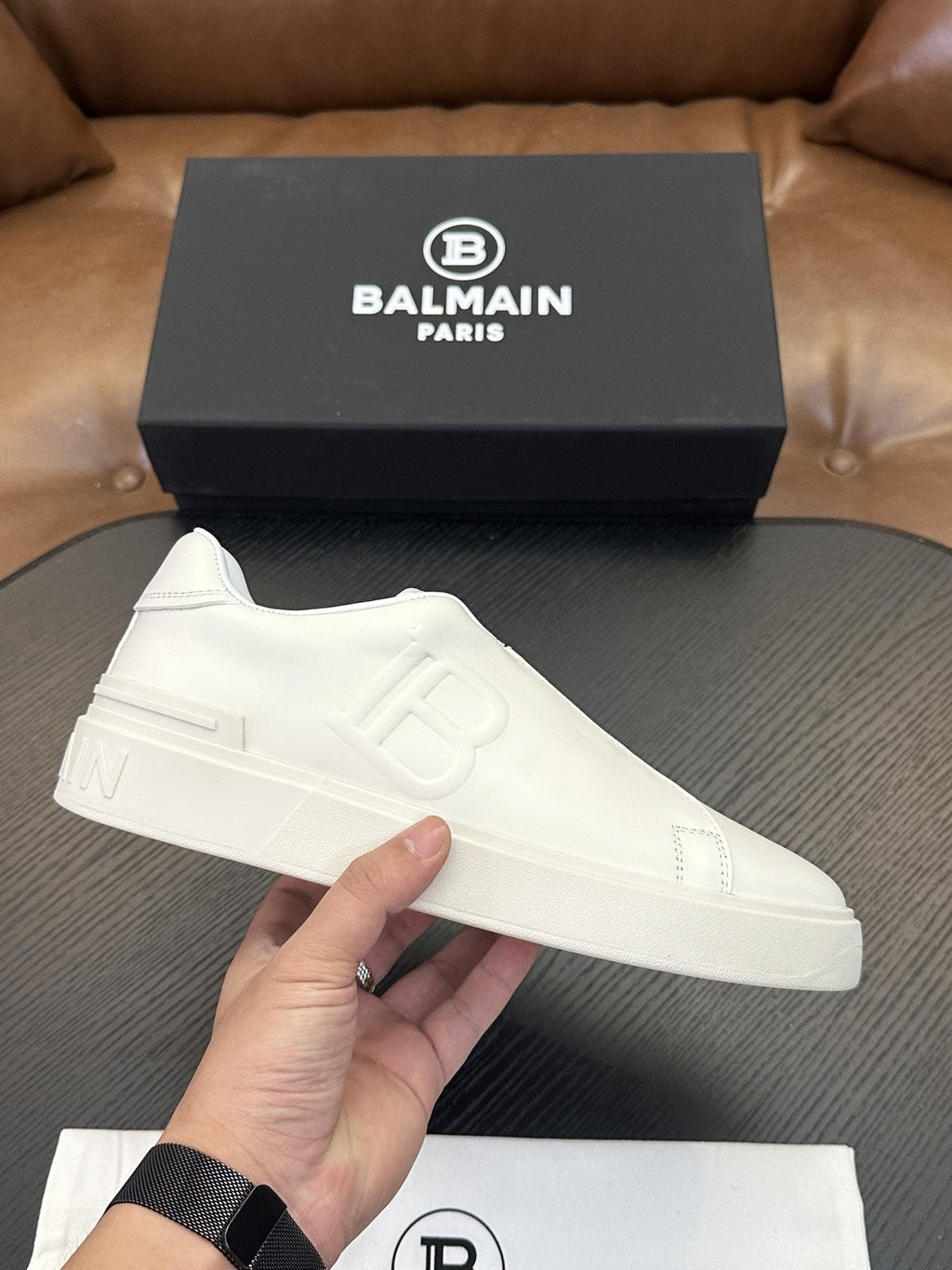 Balmain B-Skate Slip-On Sneakers