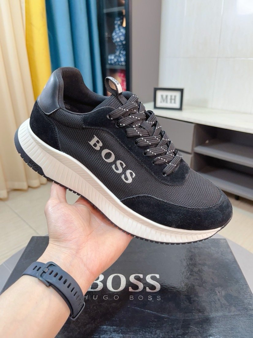 Hugo Boss Panelled Low-Top Sneakers