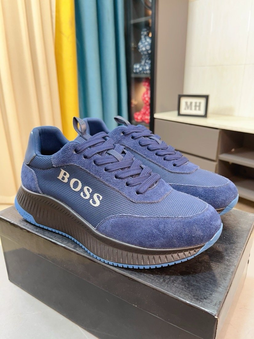 Hugo Boss Panelled Low-Top Sneakers