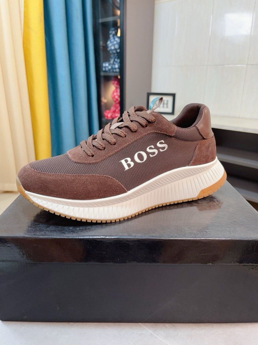 Hugo Boss Panelled Low-Top Sneakers