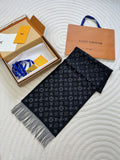 Louis Vuitton Reversible Monogram Fringed Scarf