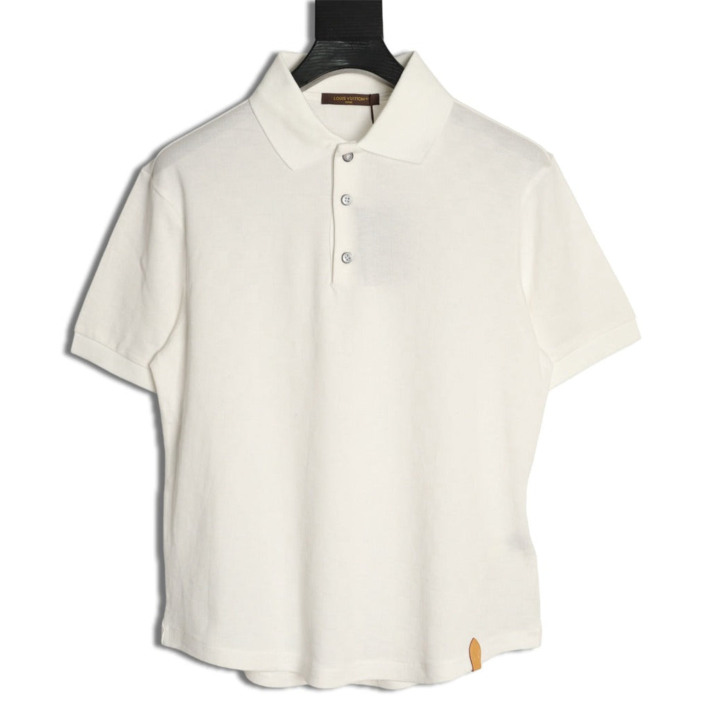Louis Vuitton Hem-Tab Short-Sleeve Polo Shirt - Cream