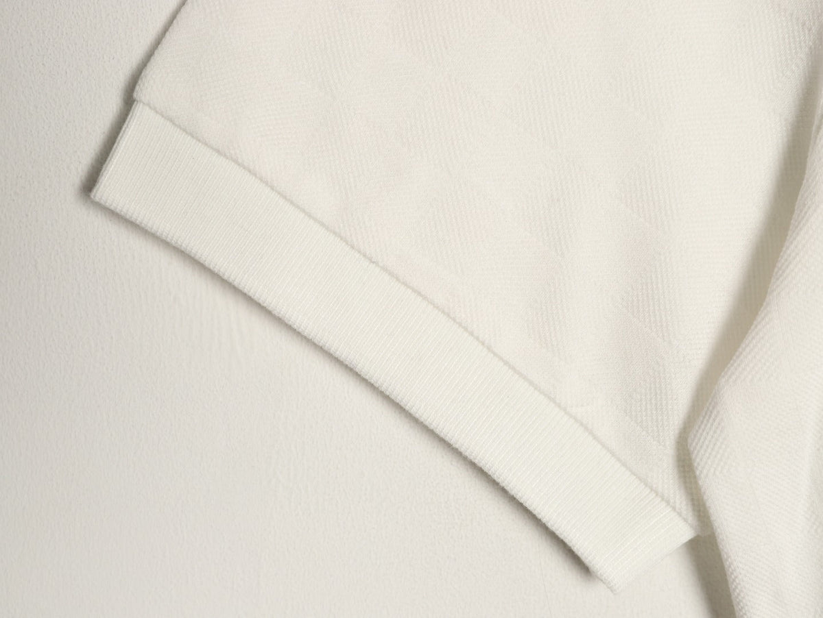 Louis Vuitton Hem-Tab Short-Sleeve Polo Shirt - Cream